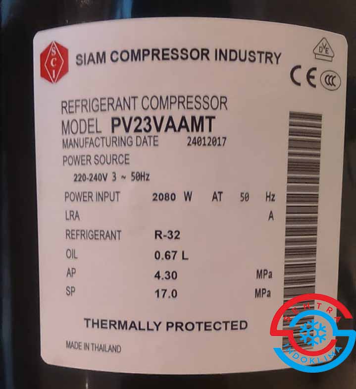Kompresor Siam PV23VAAMT