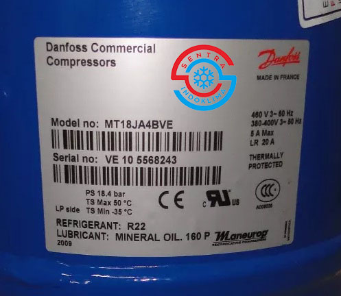 Compressor Danfoss MTZ18JA4BVE
