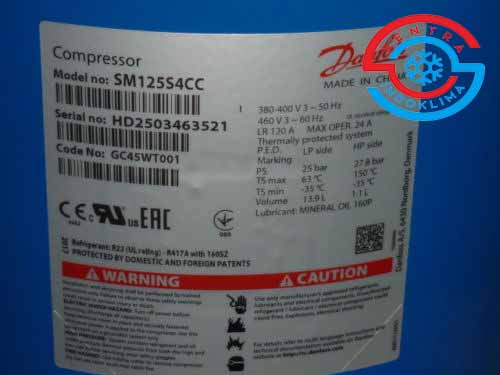 Kompresor Danfoss SM125S4CC