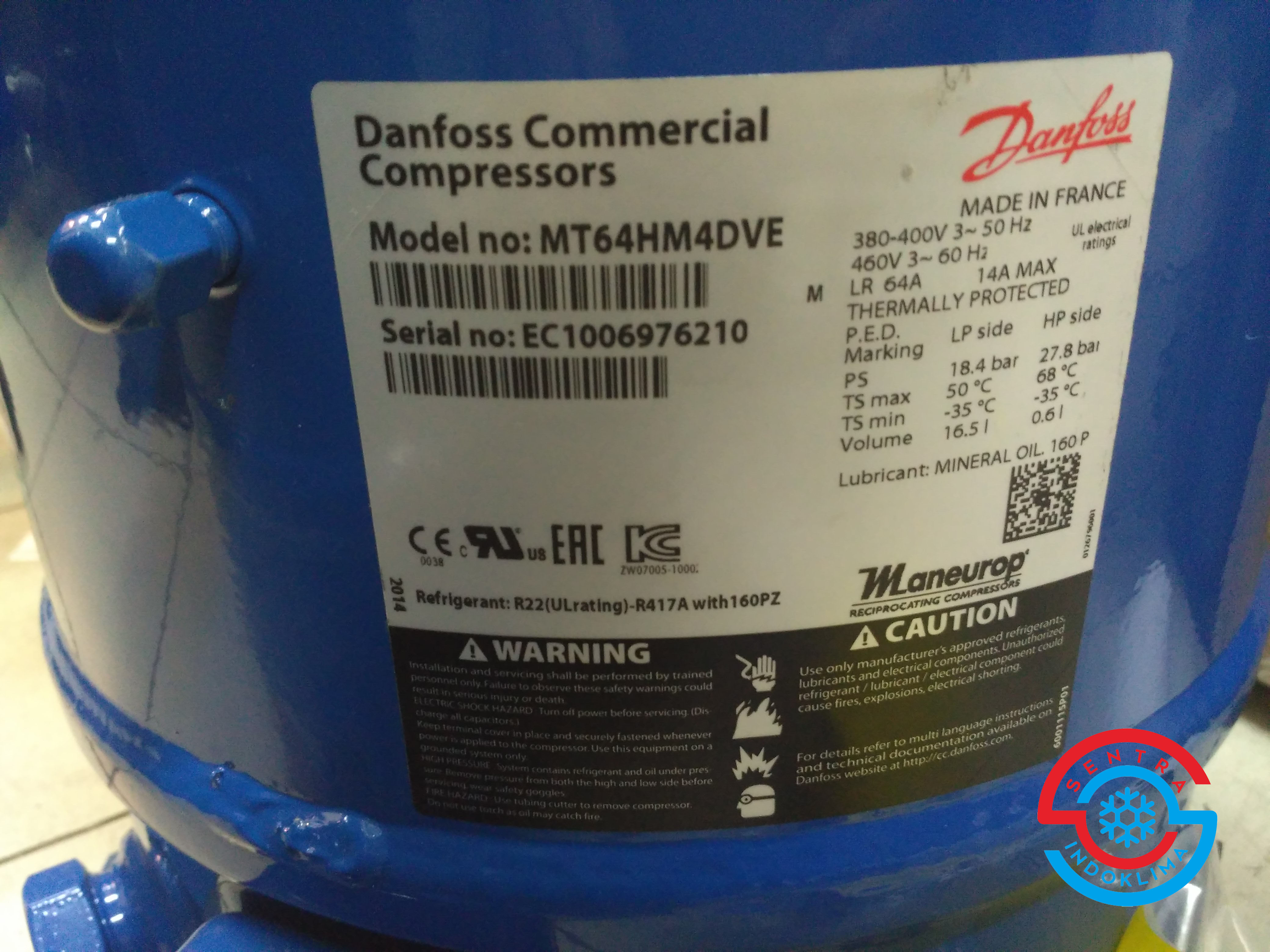 Kompresor Danfoss MT64HM4DVE