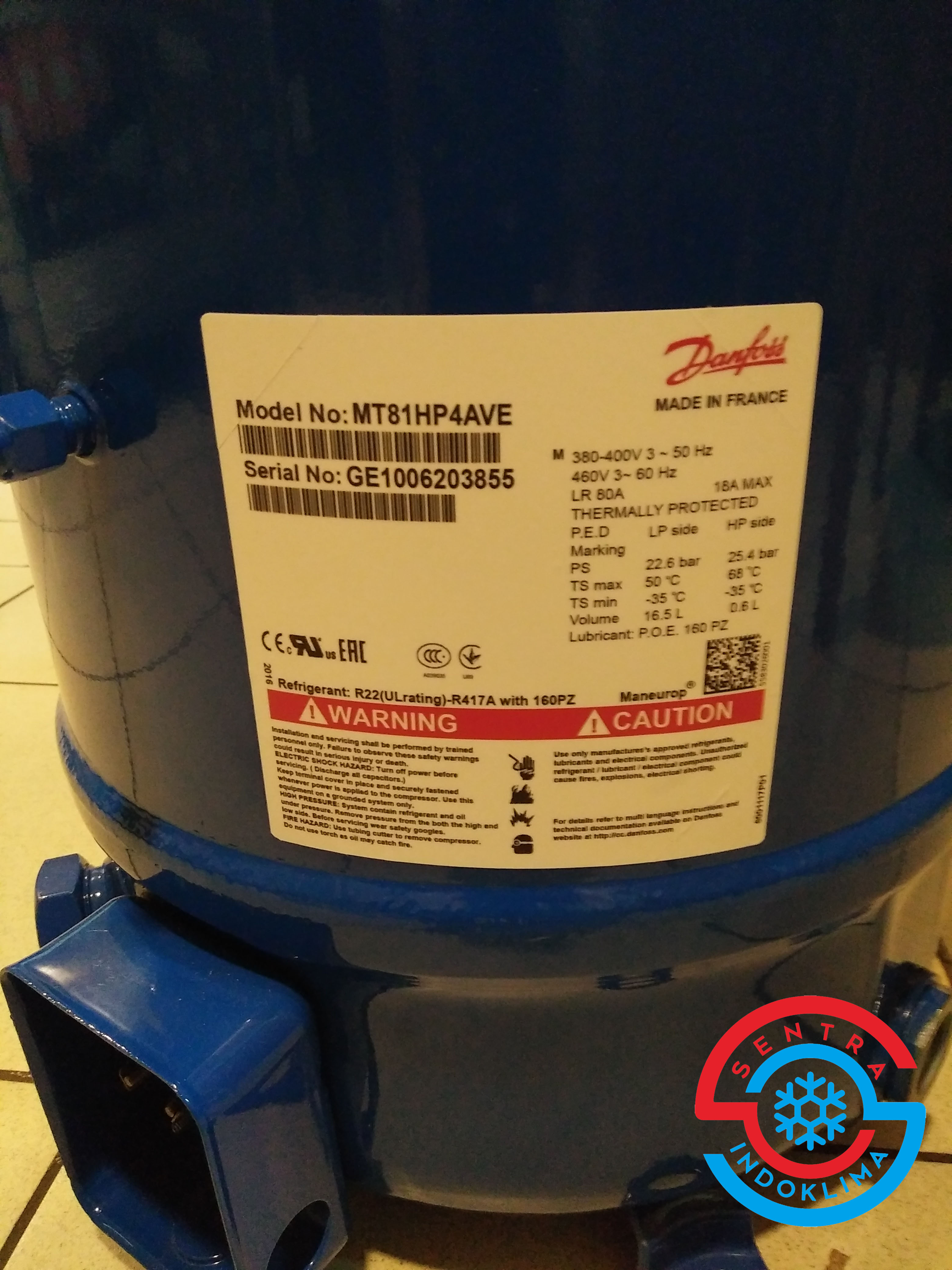 Kompresor Danfoss MT81HP4AVE