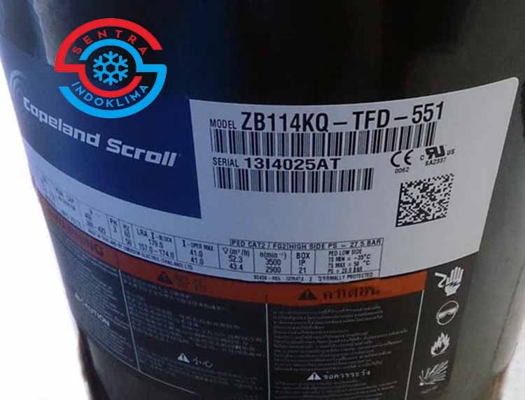 Kompresor Copeland Scroll ZB114KQ-TFD-551