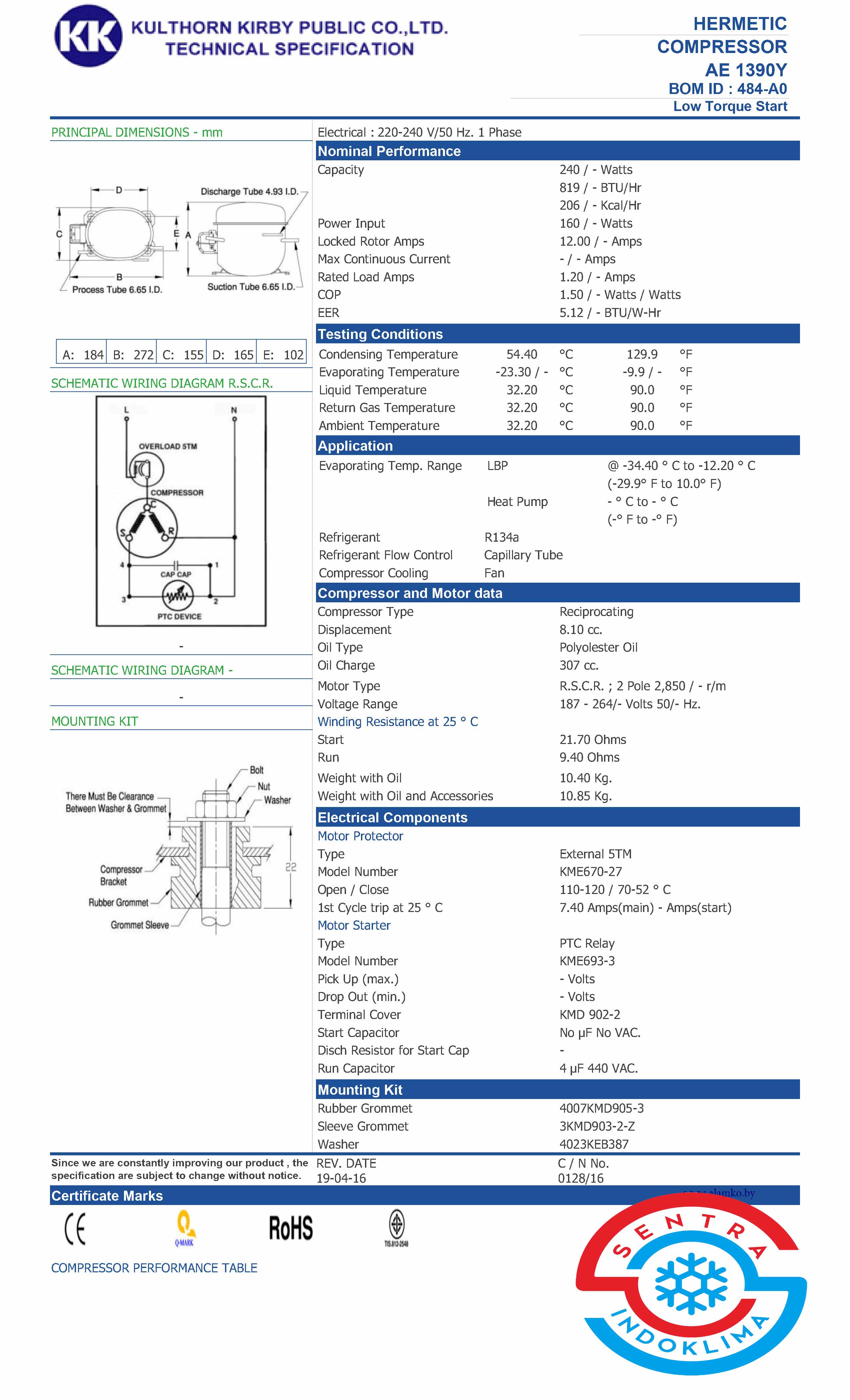 Kompresor Kulthorn AE 1380Y