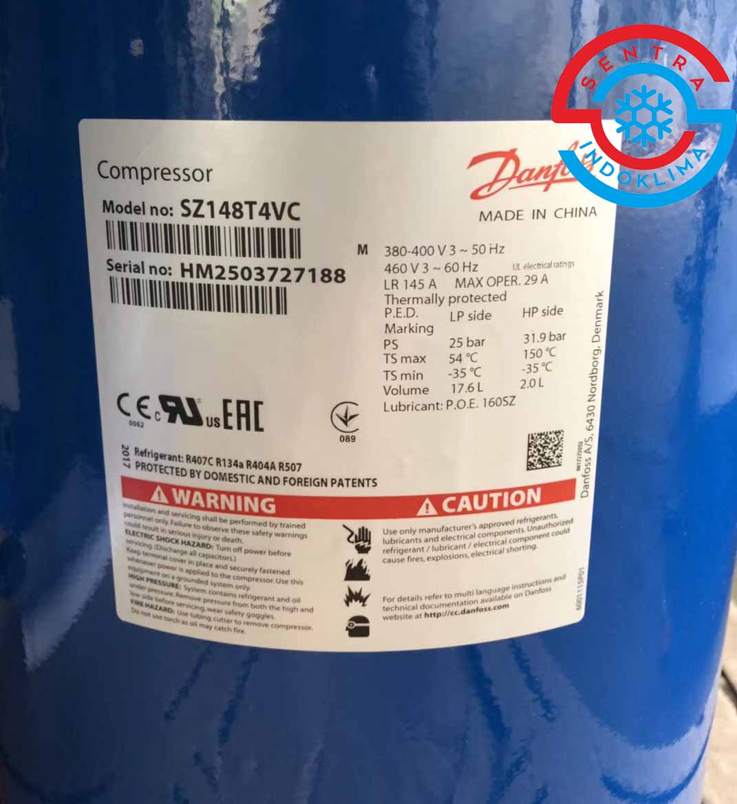 Kompresor Danfoss SZ148T4VC