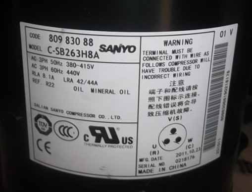 Kompresor Sanyo C-SB263H8A