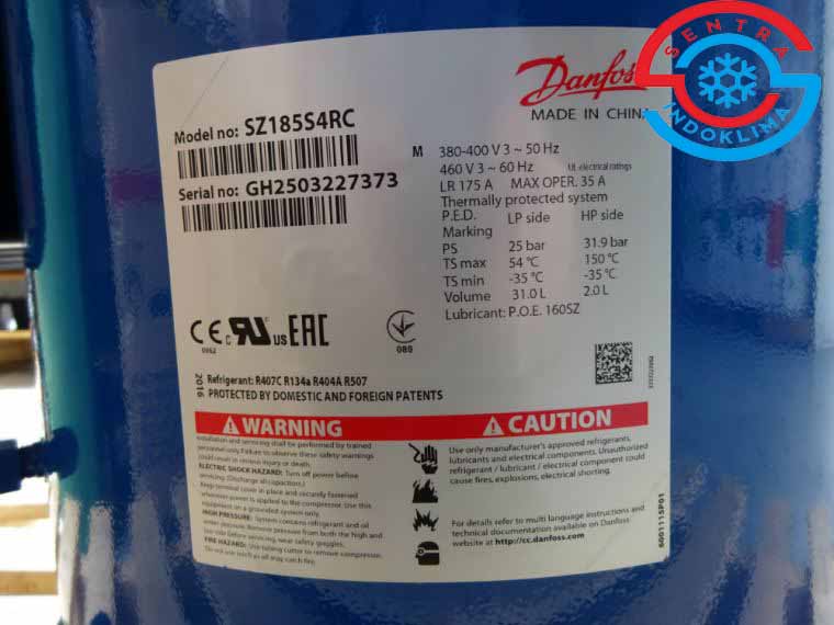Kompresor Danfoss SZ185S4RC