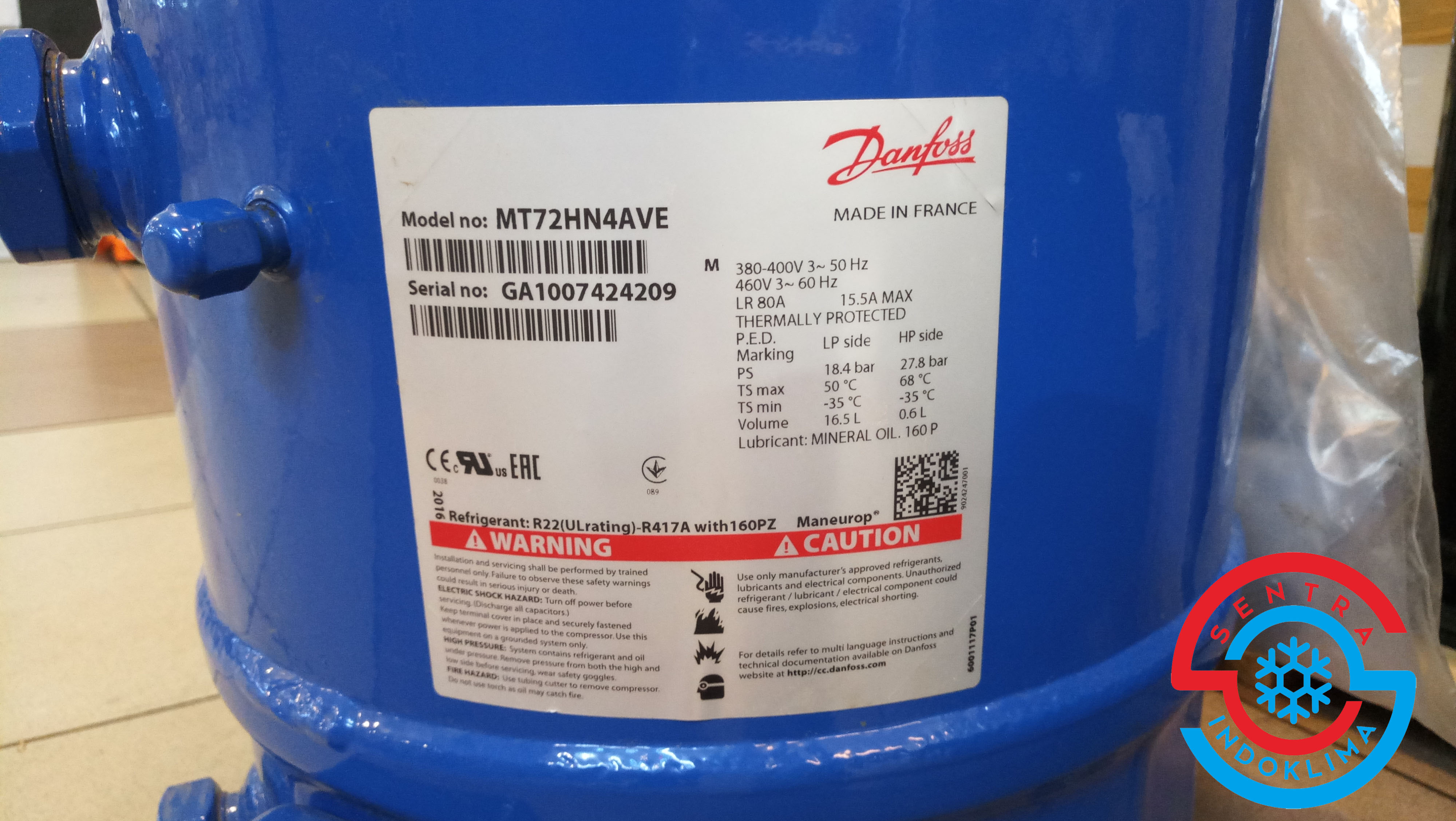 Kompresor Danfoss MT72HN4AVE