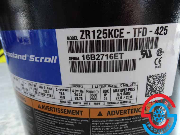 Kompresor ZR125KCE-TFD-425