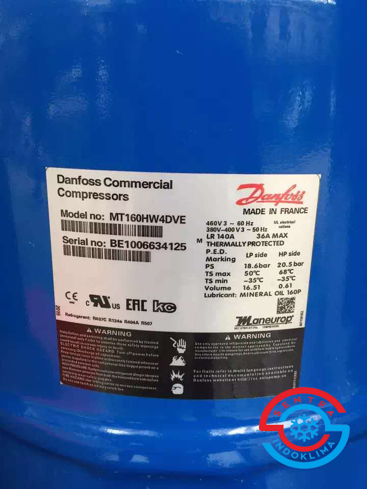 Kompresor Komersial Danfoss MT160HW4EVE