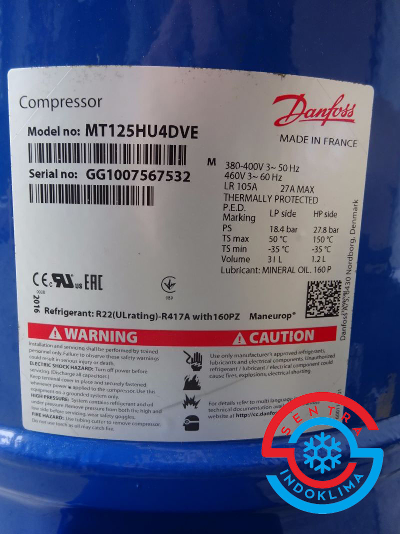 Kompresor Danfoss MT125HU4DVE