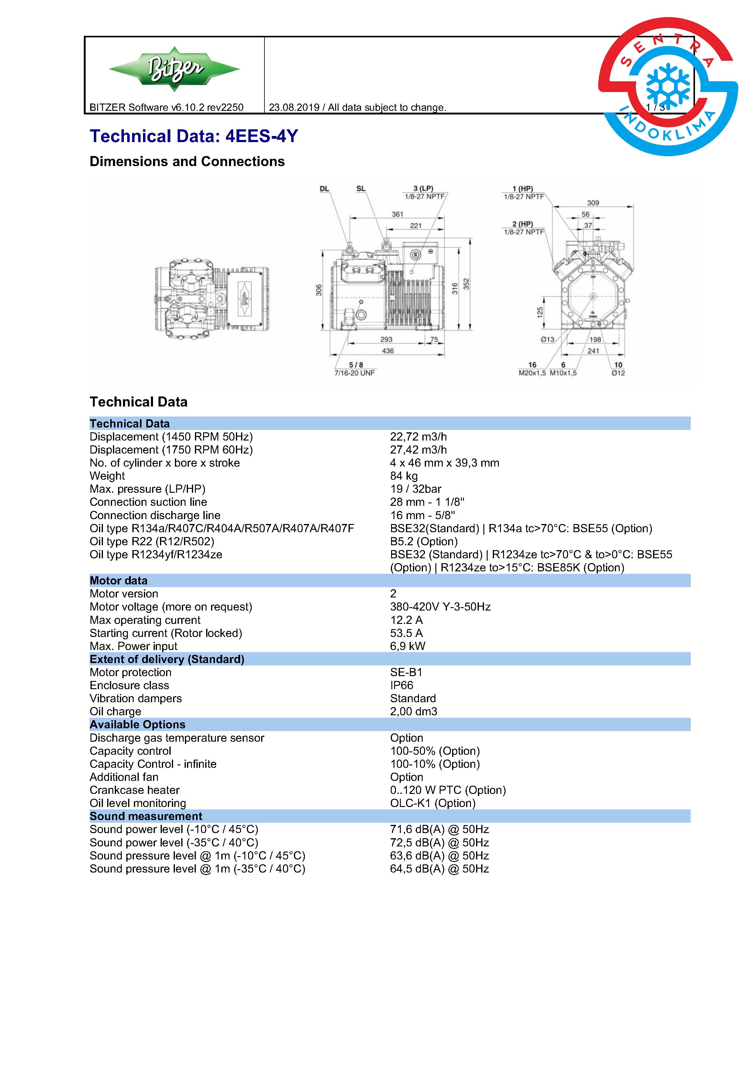 Kompresor Bitzer 4EES-4Y