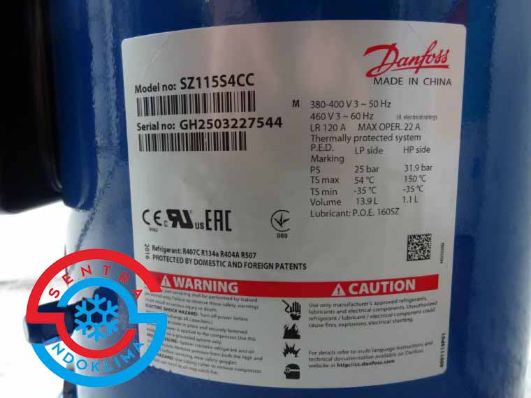 Kompresor Danfoss SZ115S4CC