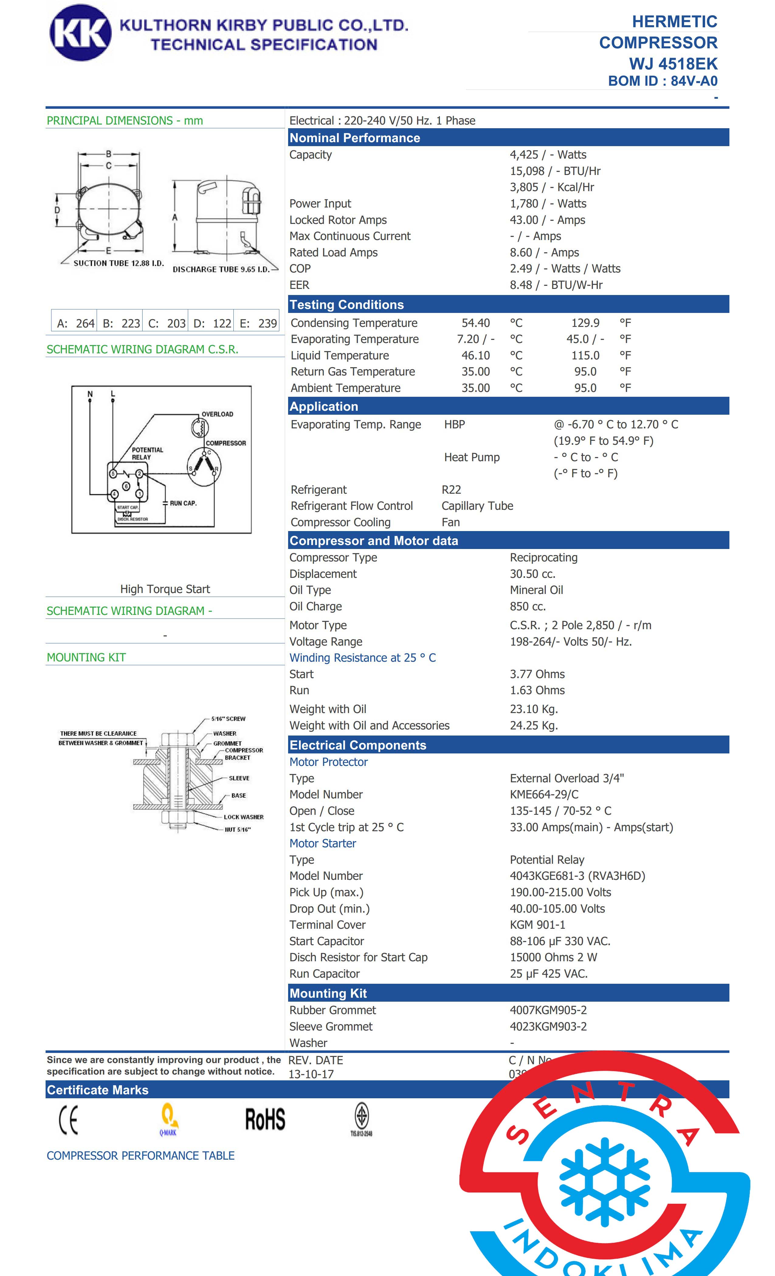 Kompresor WJ4518EK Kulthron