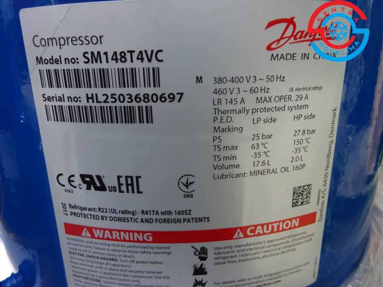 Kompresor Danfoss SM148T4VC