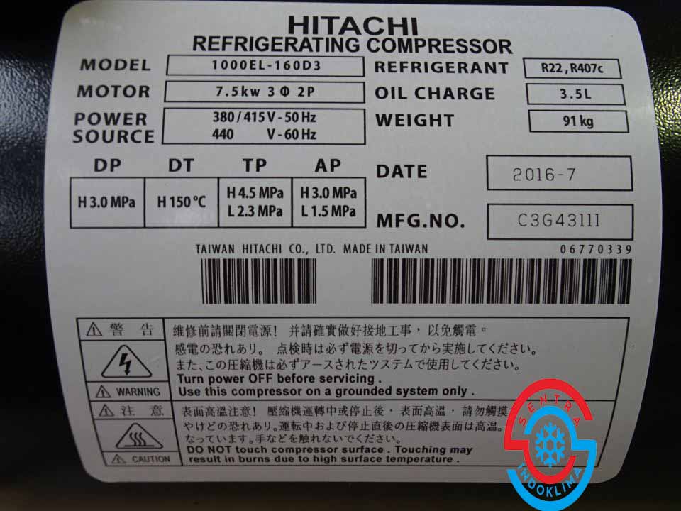 Kompresor Hitachi 1000EL-160D3