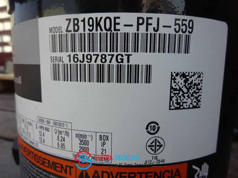 Kompresor AC Emerson ZB19KQE-PFJ-559