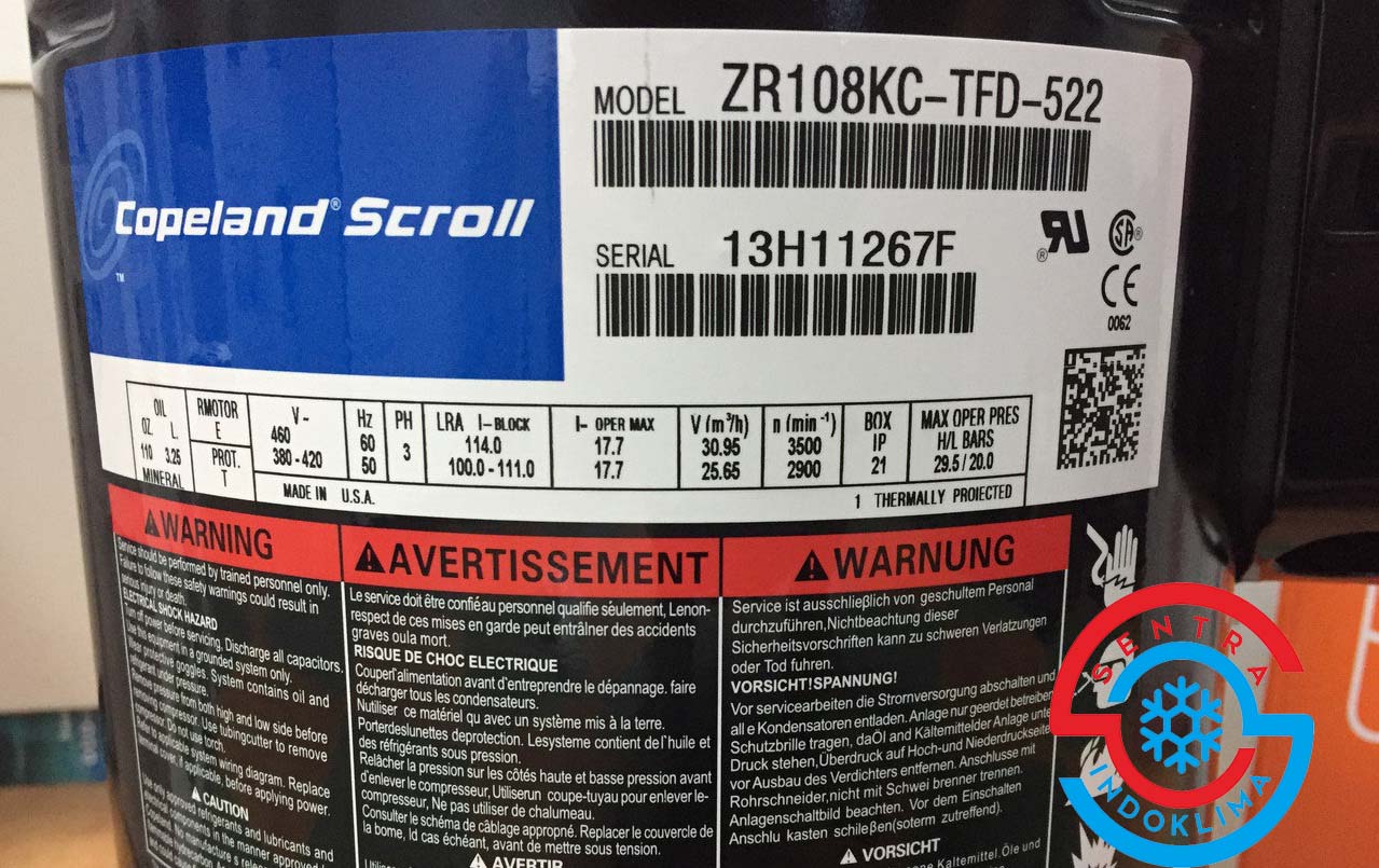 Copeland ZR108KC-TFD-522