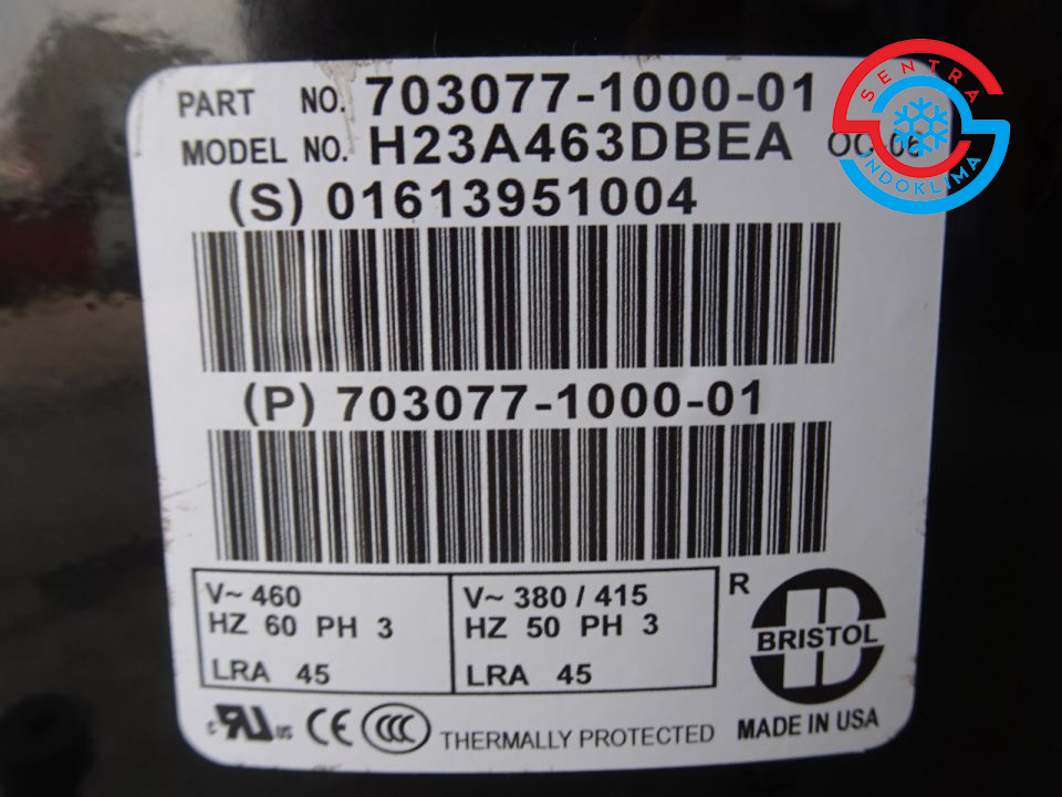Kompresor Bristol H23A463DBEA