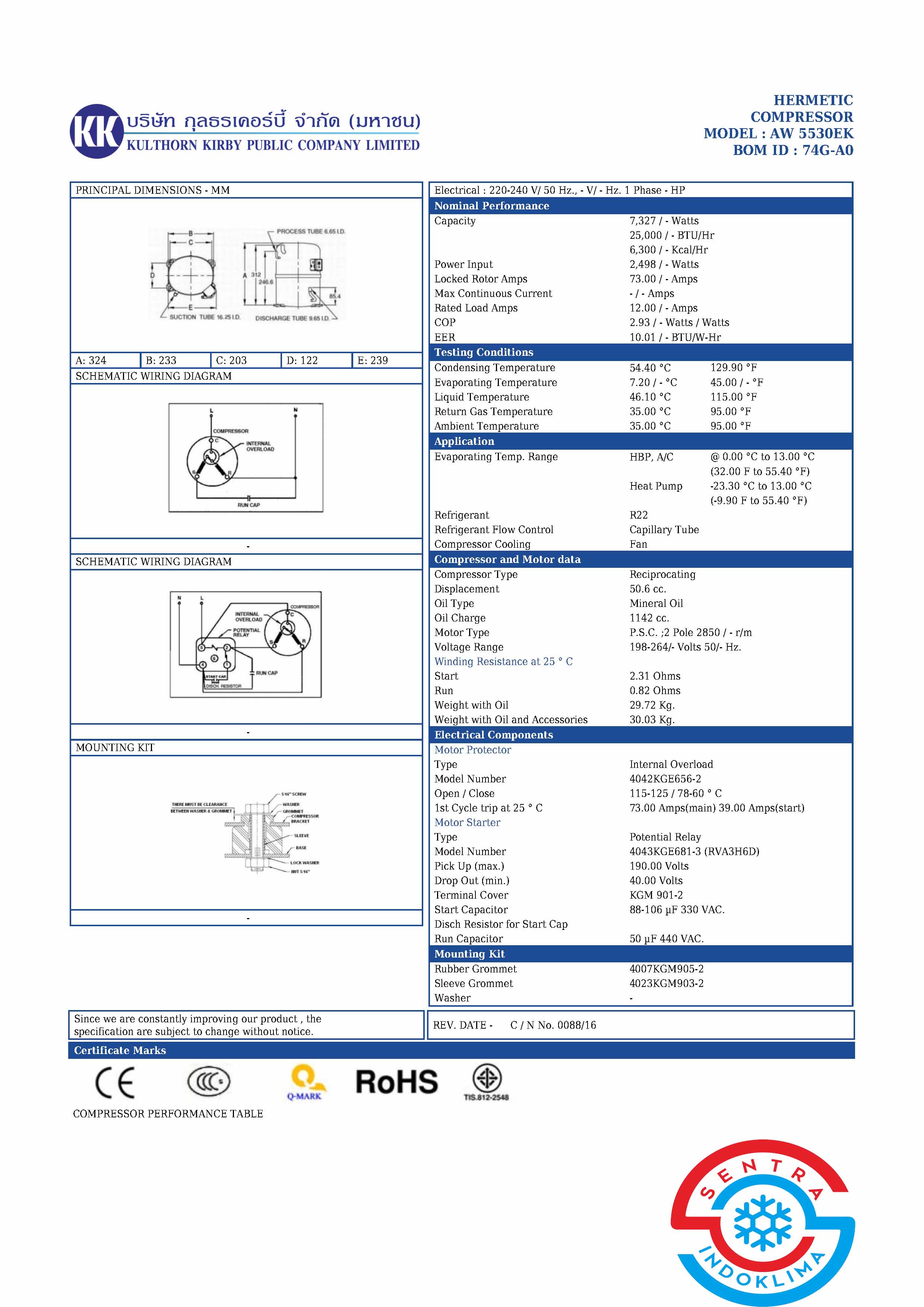 Kompresor Kulthorn AW 5530EK