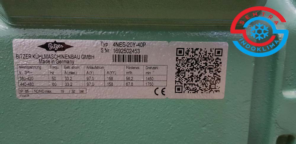 Kompresor Bitzer 4NES-20Y-40P