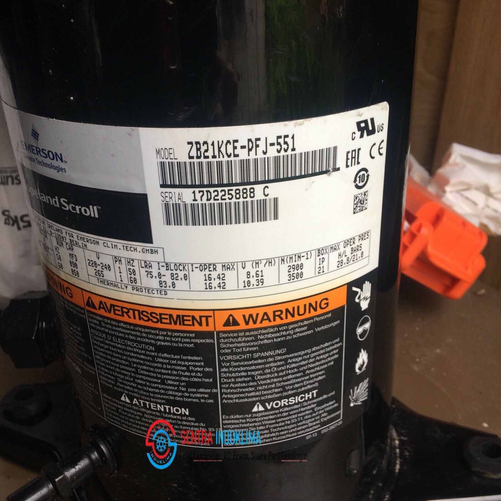 Kompresor Emerson ZB21KCE-PFJ-551