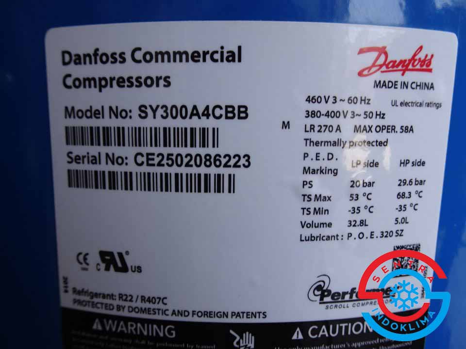 Danfoss Commercial Compressor SY300A4CBB
