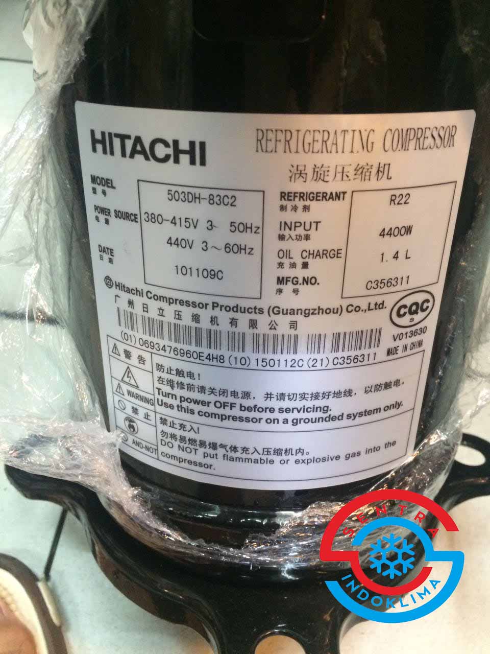 Hitach 503DH-83C2 Compressor