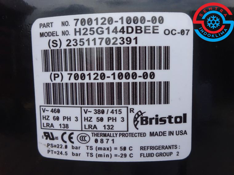 Kompresor Bristol H25G144DBEE