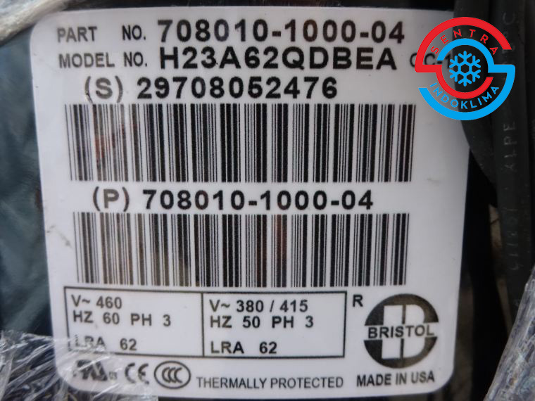 Kompresor Bristol H23A623DBEA