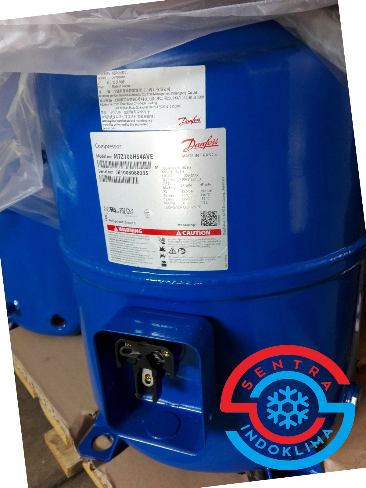 Kompresor MTZ100HS4AVE Danfoss