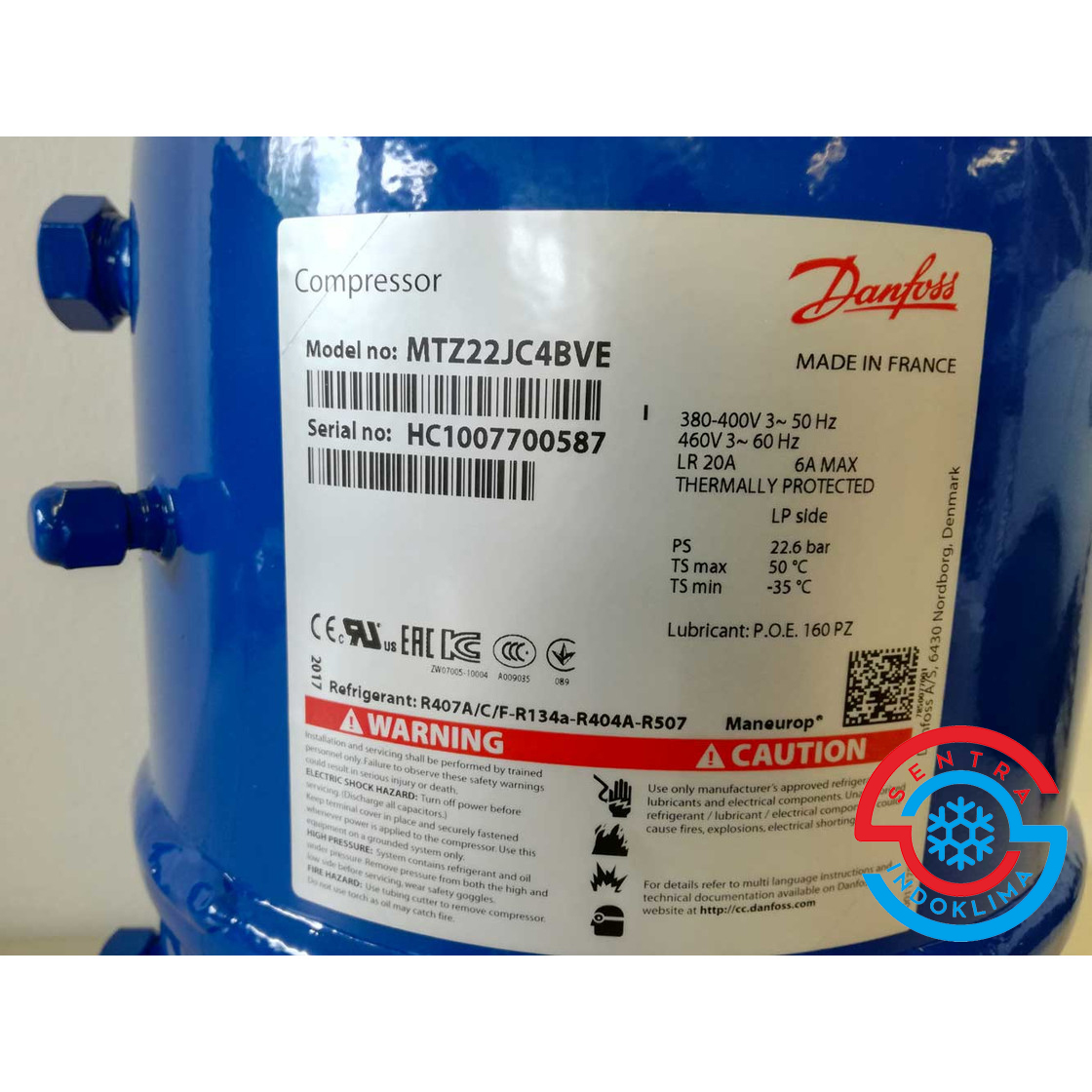 Kompresor Danfoss MTZ22JC4BVE