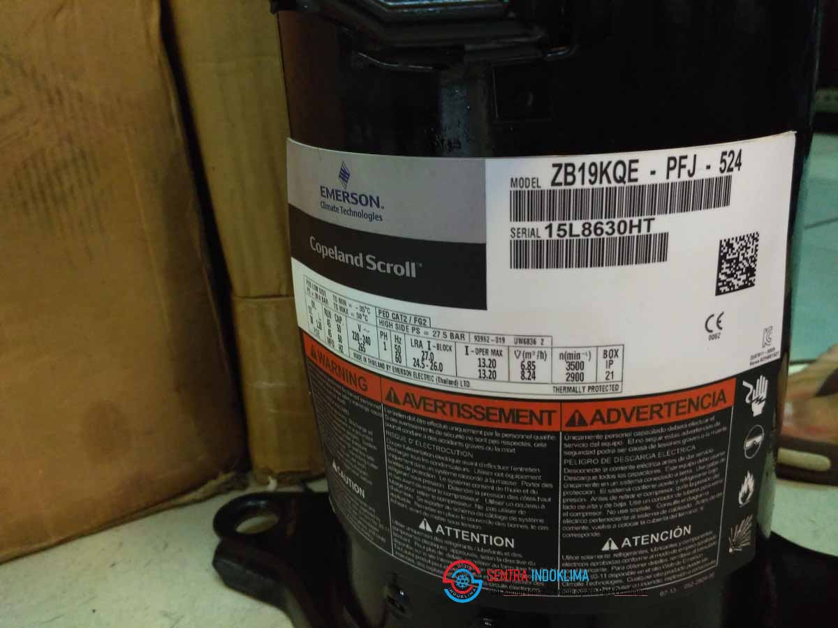 Kompresor AC Copeland Scroll ZB19KQE-PFJ-524