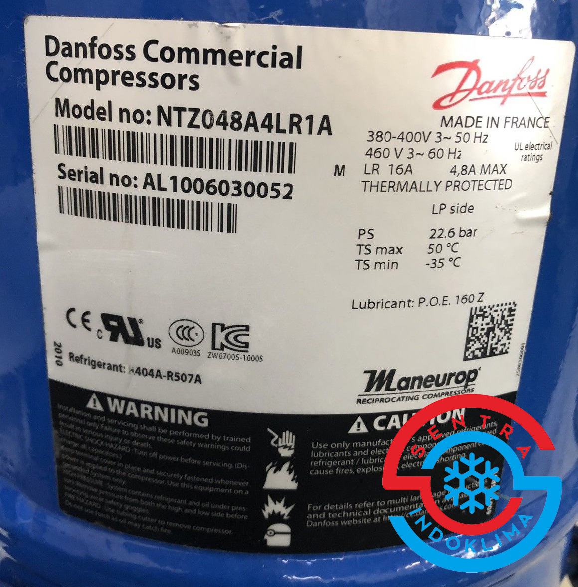 Compressor NTZ048A4LR1A Danfoss