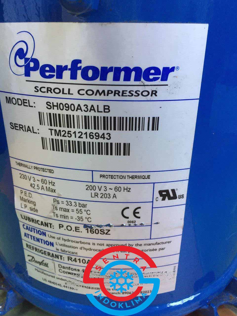 Kompresor Scroll Performer SH090A3ALB