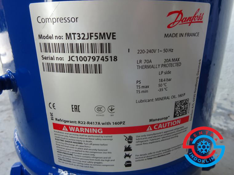 Kompresor Danfoss Maneurop MT32JF5MVE