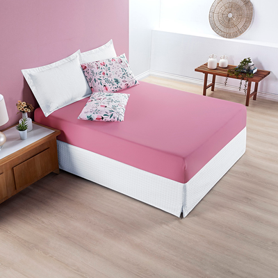 Lençol de cama rosa