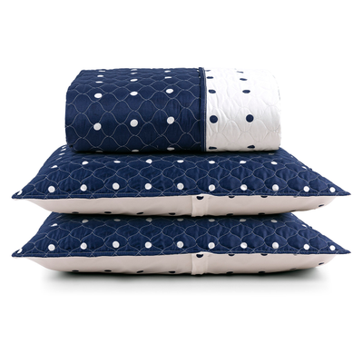 Cobre Leito Casal 3 Peças -  Percal 200 Fios