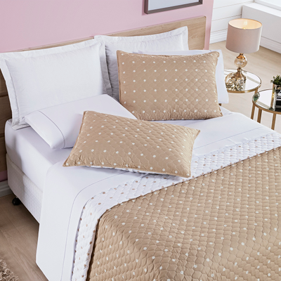 Cobre Leito King 3 Peças - Percal 200 Fios