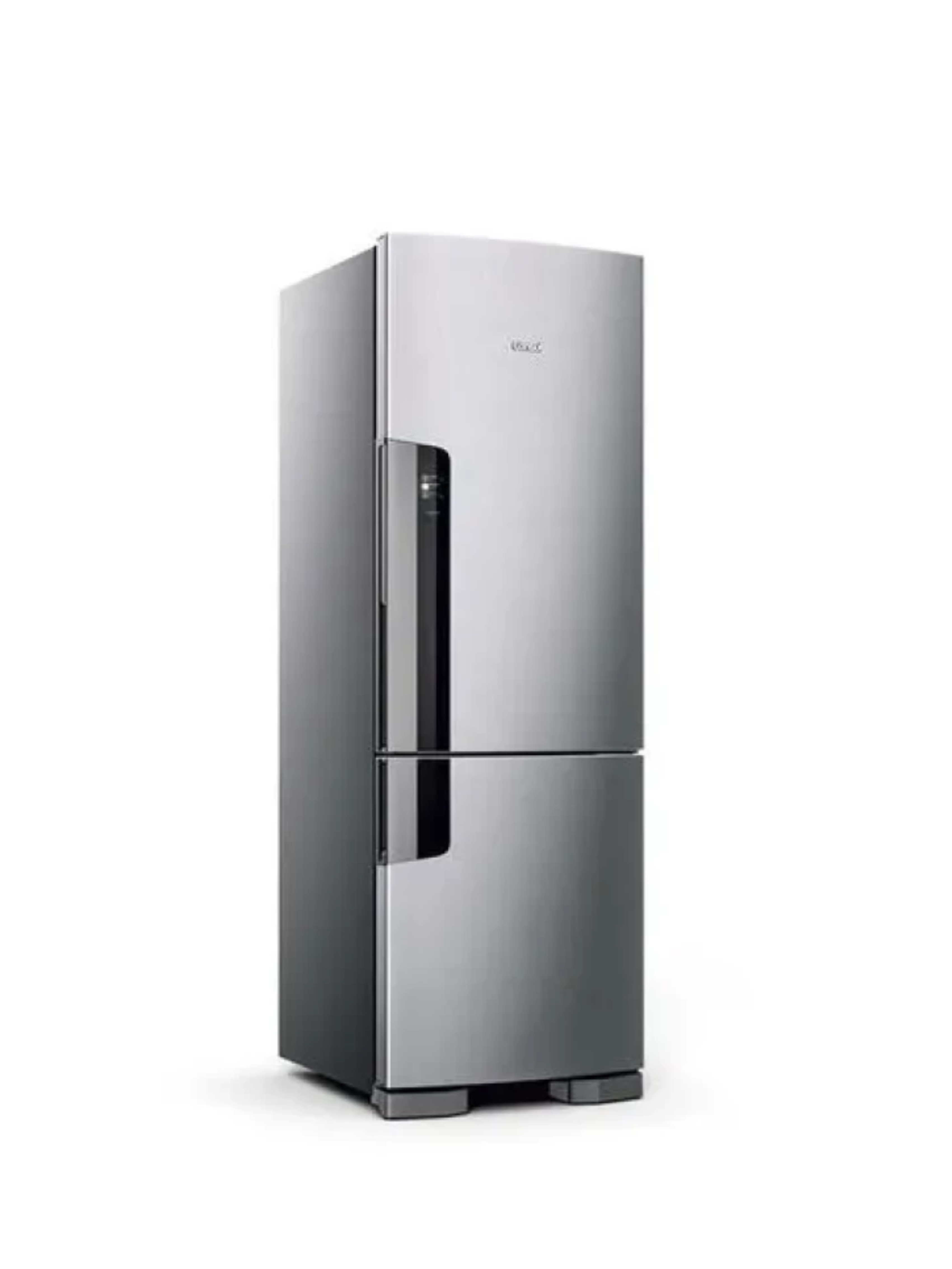 Geladeira Consul Frost Free Duplex 397 litros Evox com freezer embaixo - CRE44BK