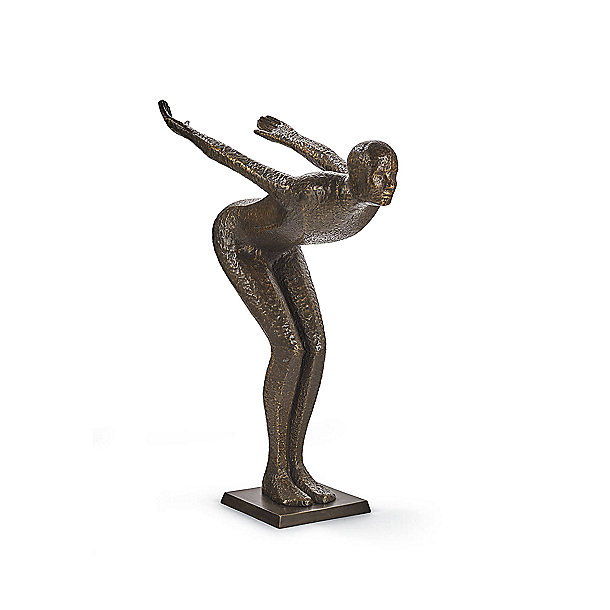 Modern Bronze Diver Sculpture