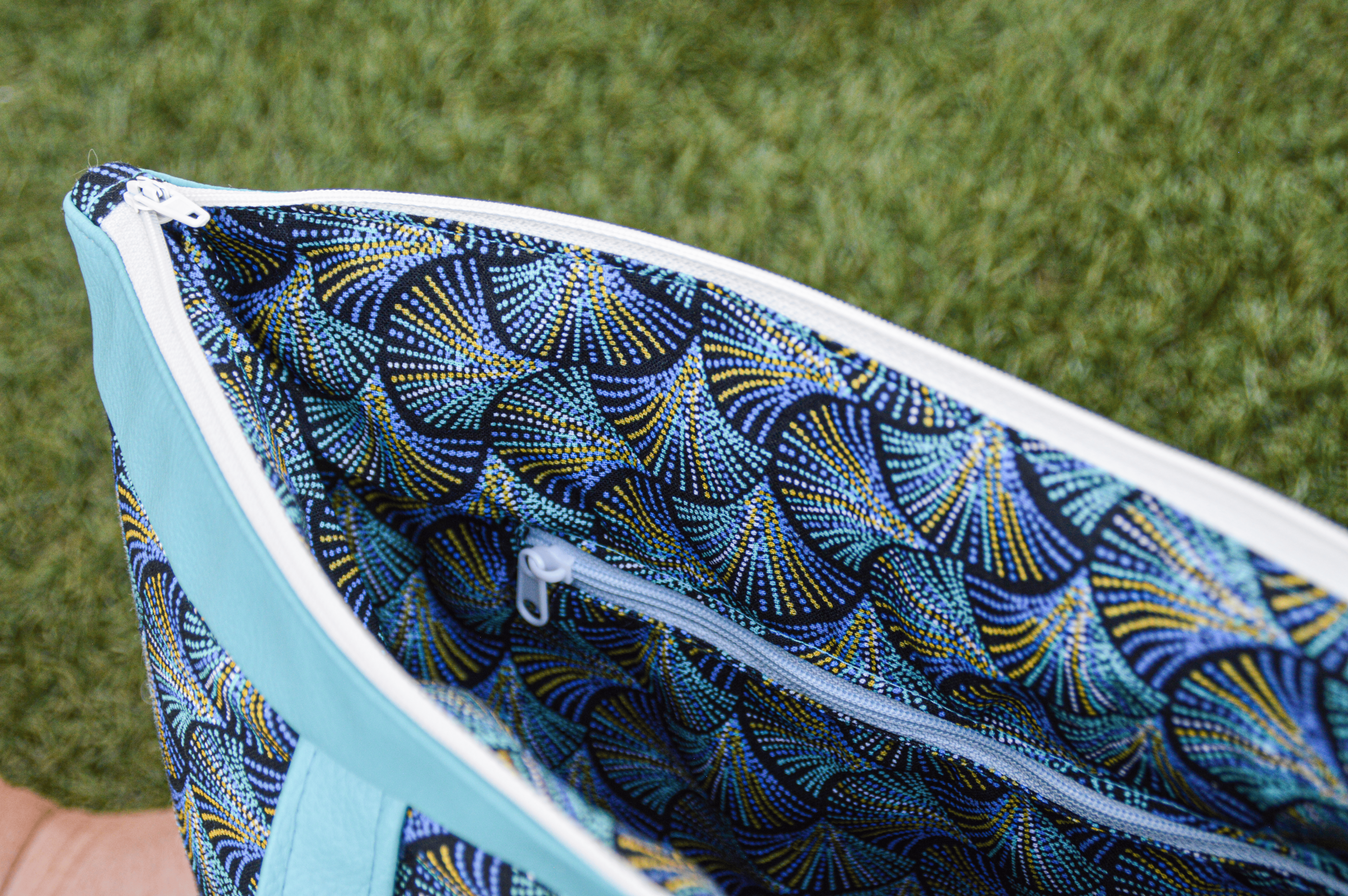 Sac à main turquoise
