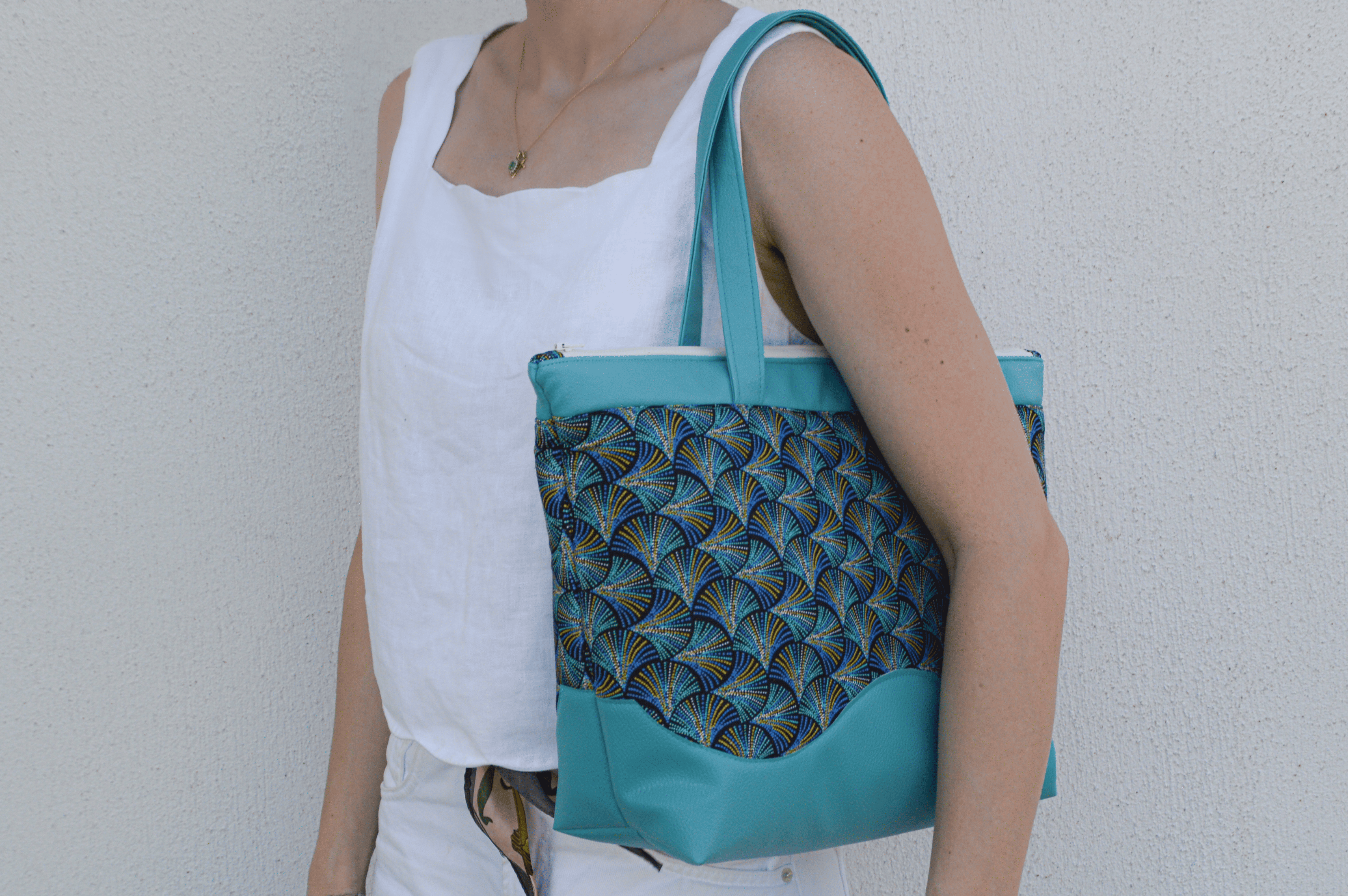 Sac à main turquoise
