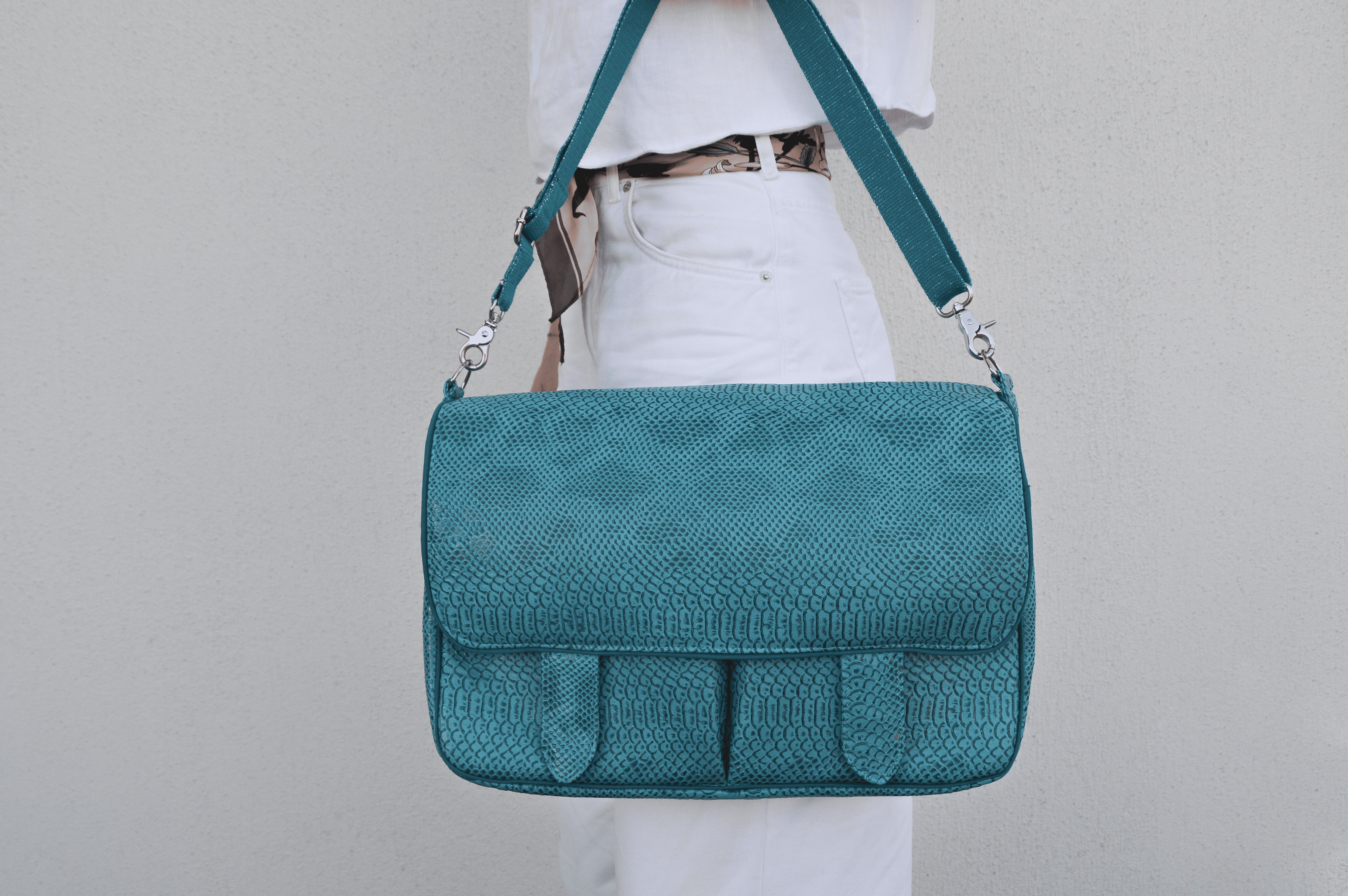 Sac à bandoulière bleu