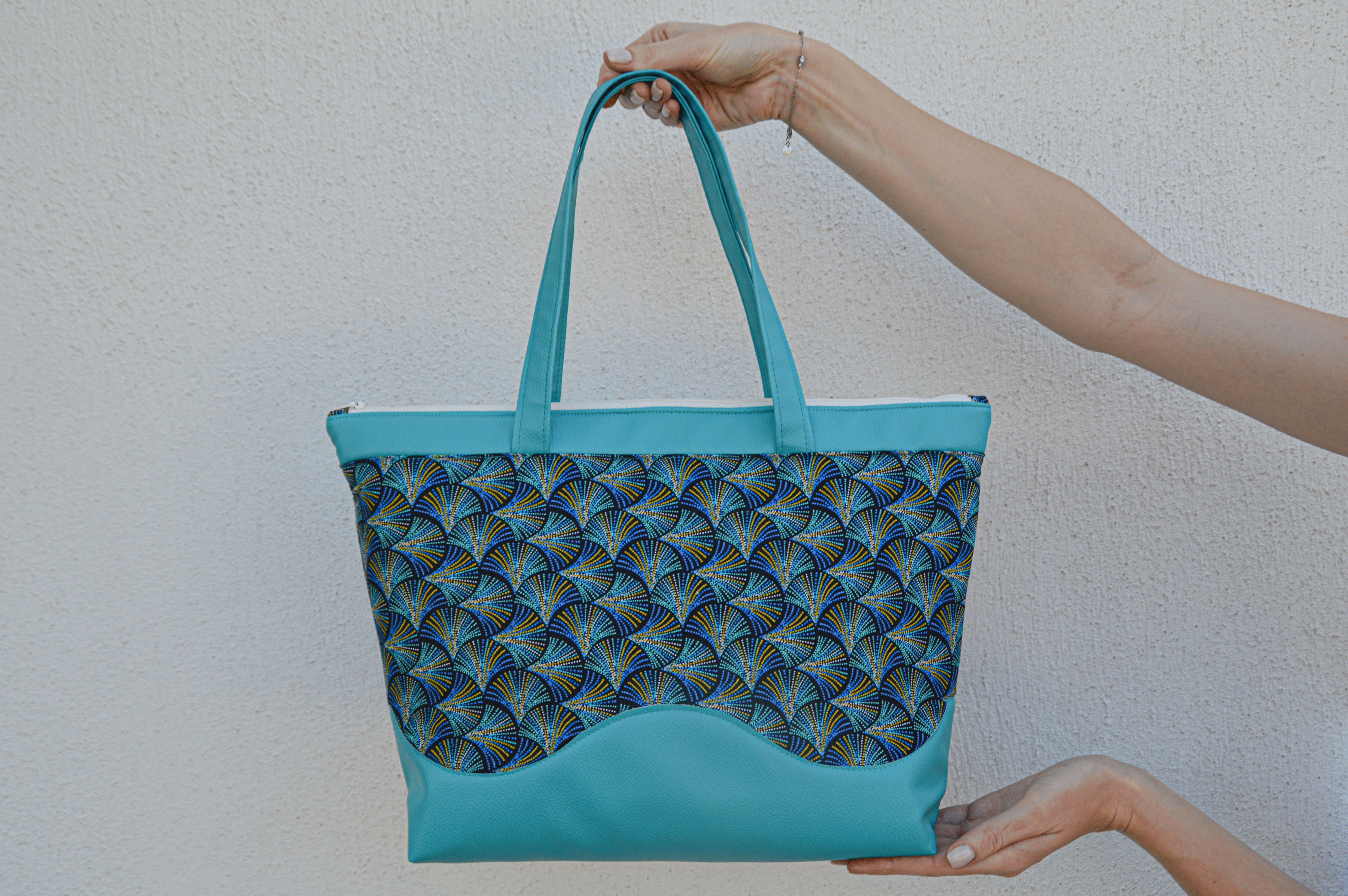 Sac à main turquoise