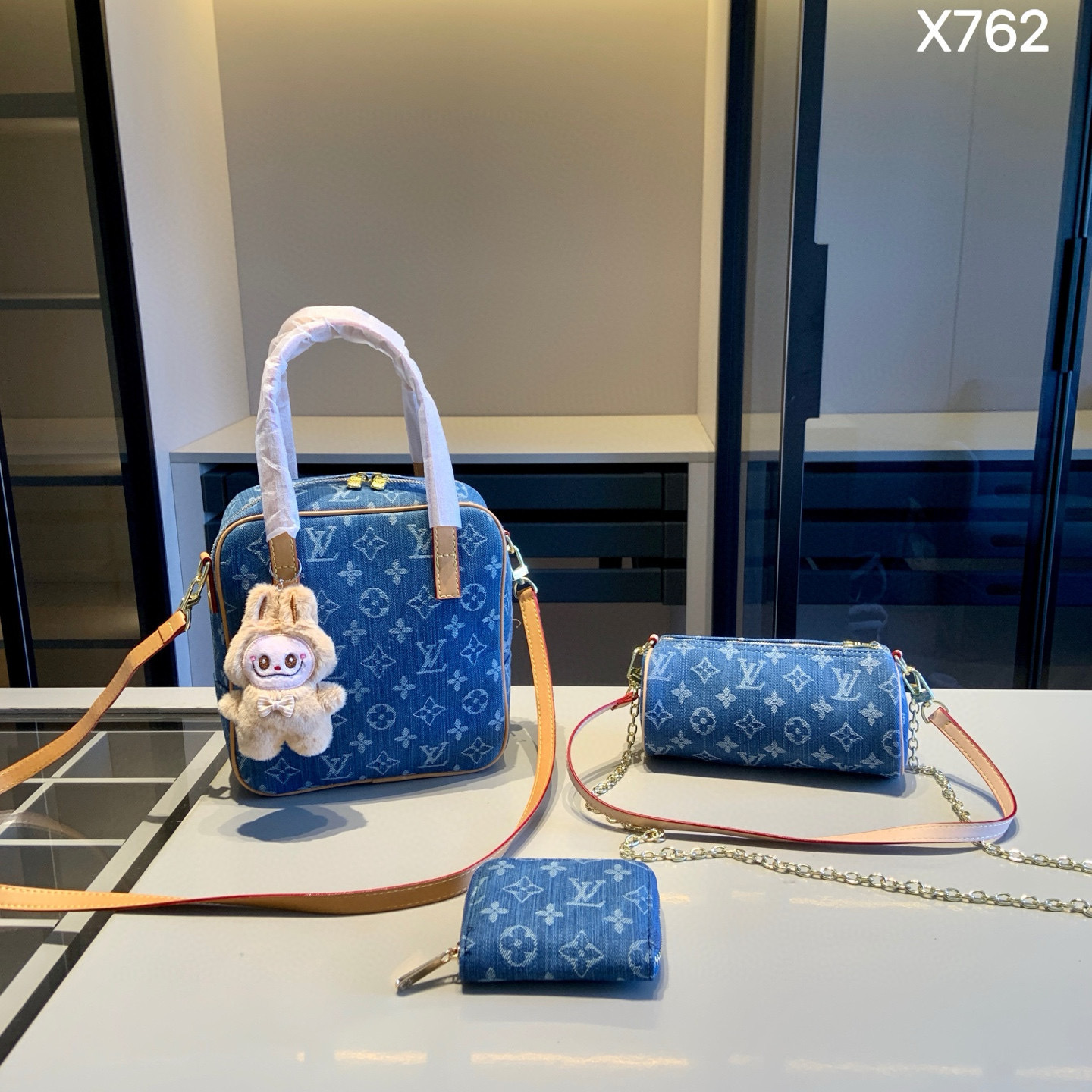 Louis Vuitton Denim Bag Set