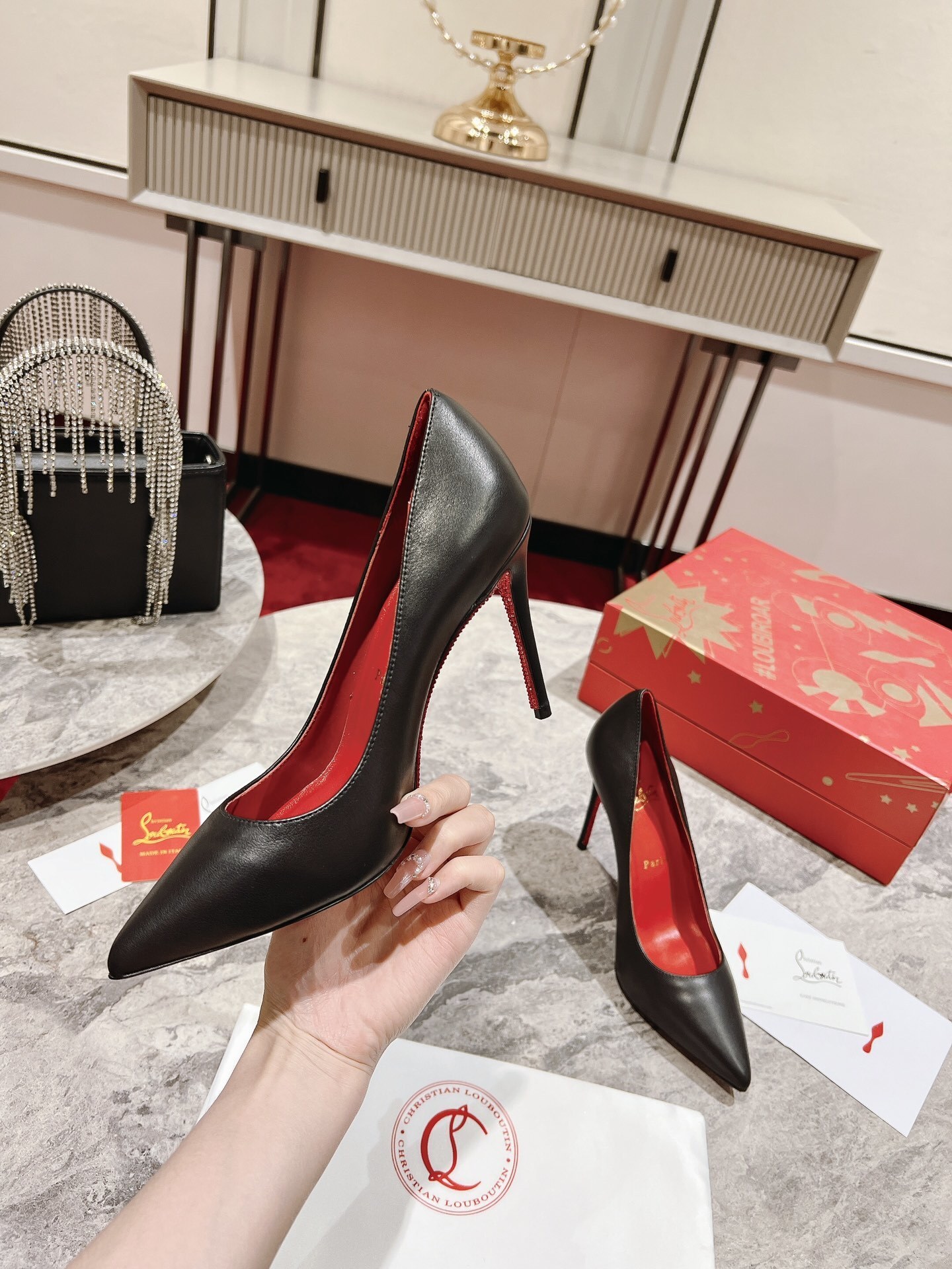 Christian Louboutin Classic Black High Heels $150
