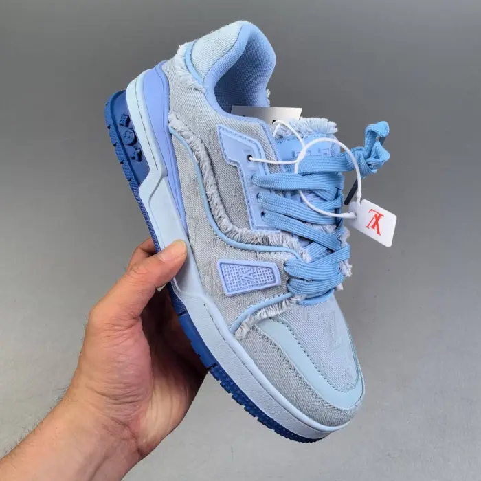 Louis Vuitton Blue Denim Sneakers