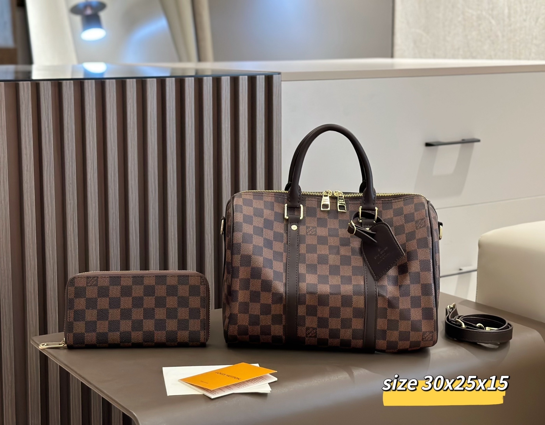 Louis Vuitton Damier Ebene Handbag Set $125