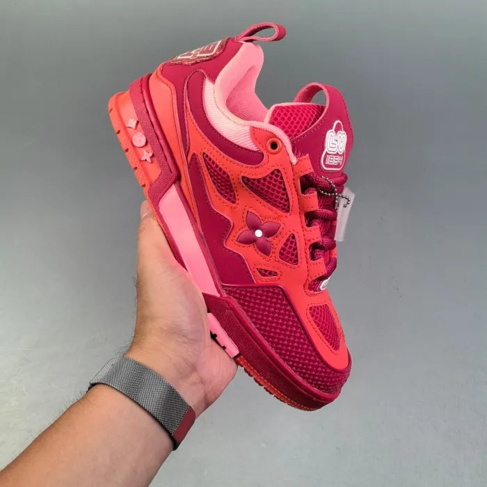 Pink and Red Athletic Sneaker