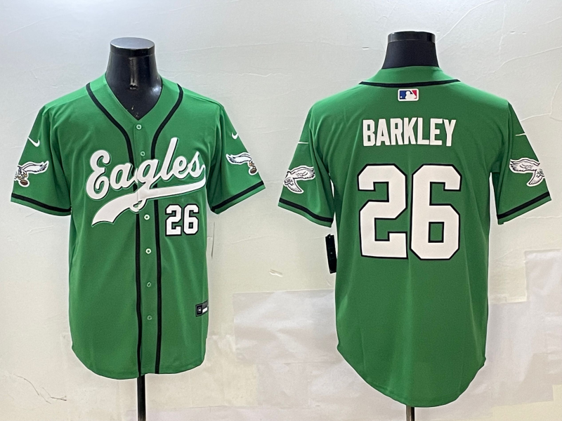 Eagles Barkley #26 Green Jersey $55